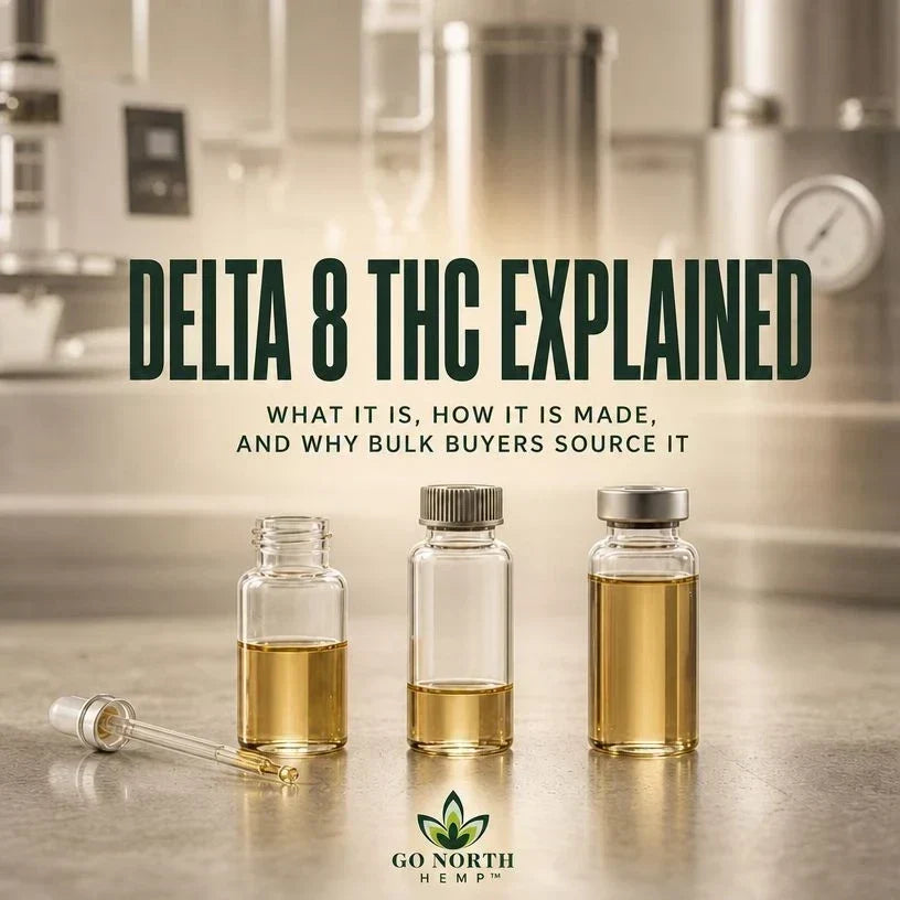Delta 8 THC Explained: What It Is, How It Is Made, and Why Bulk Buyers Source It from Go North Hemp